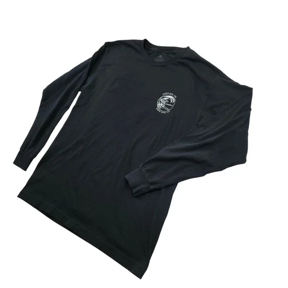 O'Neill Mens Medium Black Long Sleeve Surf Co Santa Cruz Graphic Rainbow Logo - Picture 5 of 10